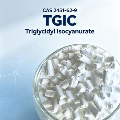 Löslich in organischen Lösungsmitteln Heilungsmittel Tgic mit einer Reinheit von ≥ 98% geeignet für Pulverbeschichtungstechnologien